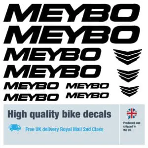 Meybo bike decals labels with free bike protection (26 pack) - 20+ colours
