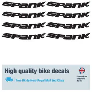 Spank solid bike decals labels with free bike protection (23 pack) - 20+ colours