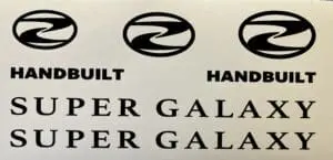 DAWES Super Galaxy 2 bike decals labels with free bike protection (28 pack) - 20+ colours