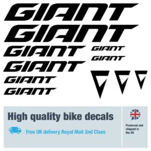 Giant 2025 bike decal set. Replacement vinyl stickers for Giant 2025 frames.