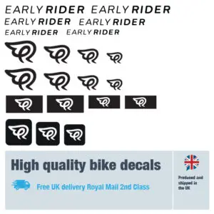 Early Rider Replacement vinyl stickers for Early rider frames