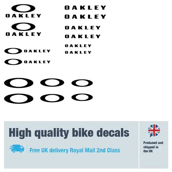 Oakely decal set