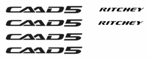 Richey CAAD5 bike decals labels with free bike protection (26 pack) - 20+ colours