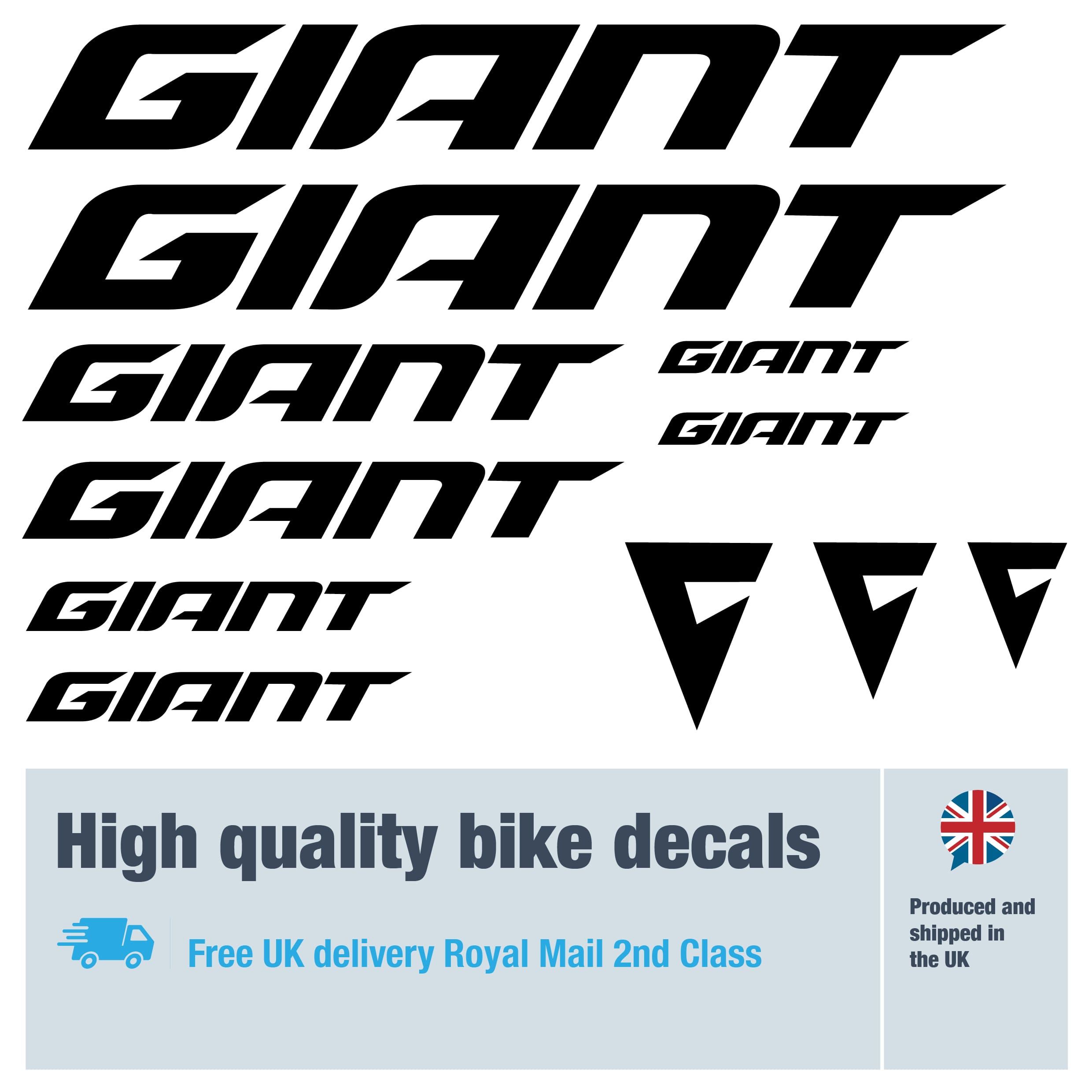 Giant new 2025 bike decals labels with free bike protection (26 pack) - 20+  | Decalzone