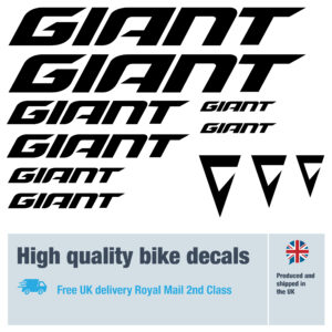Giant new 2025 bike decals labels with free bike protection (26 pack) - 20+